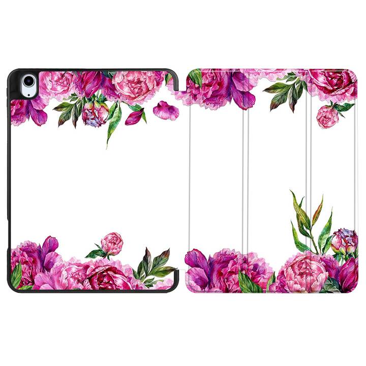 EG coque pour iPad Air 10.9" (2022) 5e génération - rose - fleurs