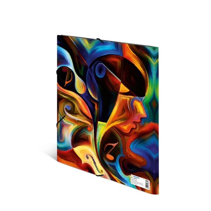 HERMA Cartellina con elastico Artwork (Multicolore, A4, 1 pezzo)