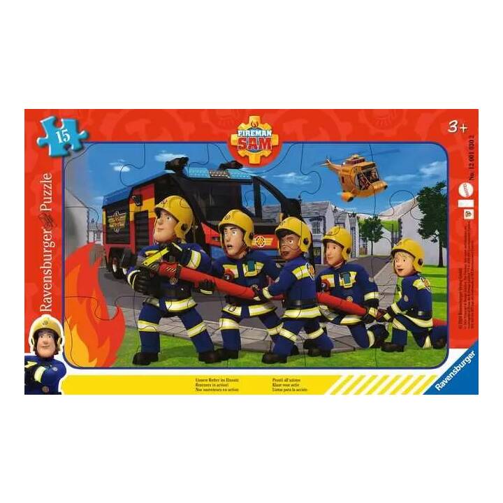RAVENSBURGER Pompiers Film et bande dessinée Puzzle (15 x 15 pièce)