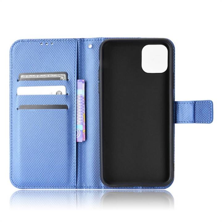 EG Couverture arrière avec porte-carte (iPhone 15 Pro Max, Bleu)