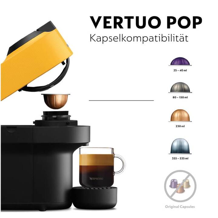 DELONGHI Vertuo Pop (Nespresso Vertuo, Gelb)