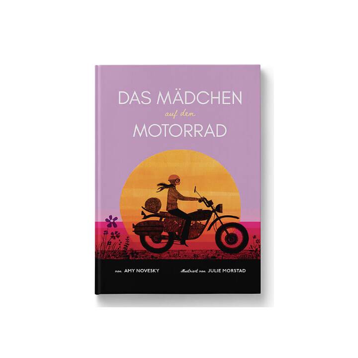 Das Mädchen auf dem Motorrad