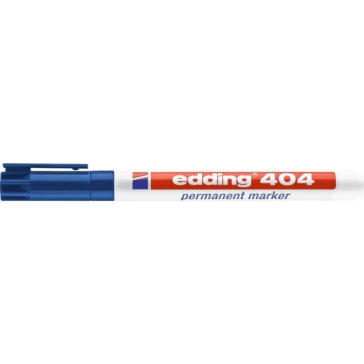 EDDING Marqueur permanent 404 (Bleu, 1 pièce)