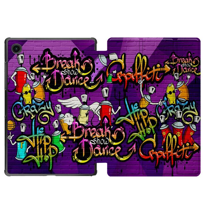 EG coque pour Samsung Galaxy Tab A8 10.5" (2021) - graffiti - multicolore