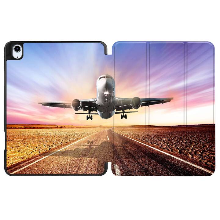 EG coque pour iPad Air 10.9" (2022) 5e génération - marron - avion