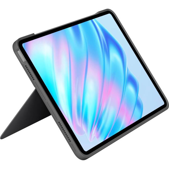 LOGITECH Combo Touch Type Cover / Tablet Tastatur (11", iPad Air M2, Grau)