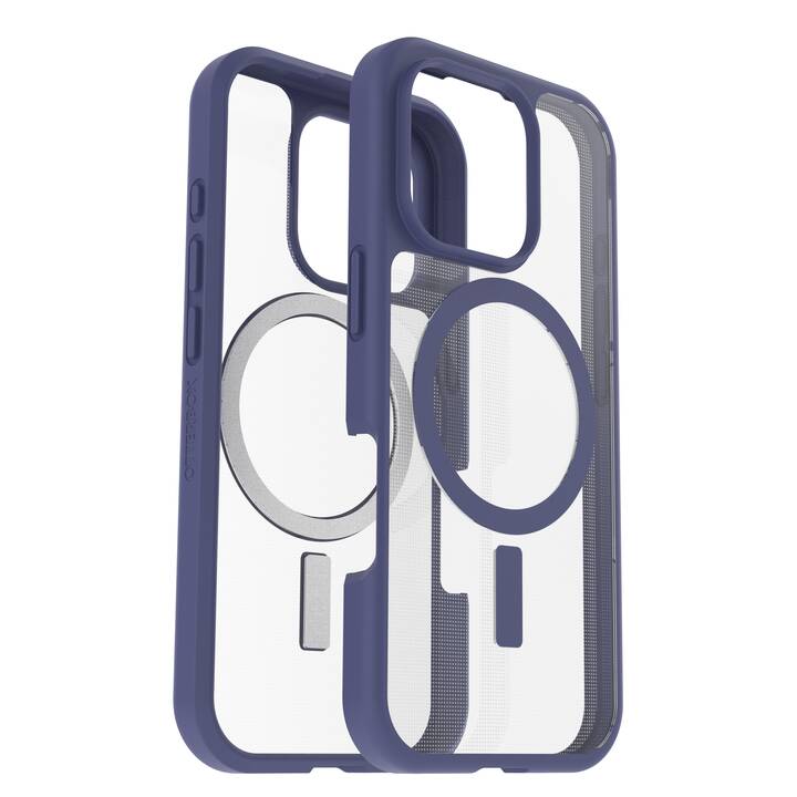 OTTERBOX Backcover MagSafe React (iPhone 16 Pro, Transparent, Bleu)