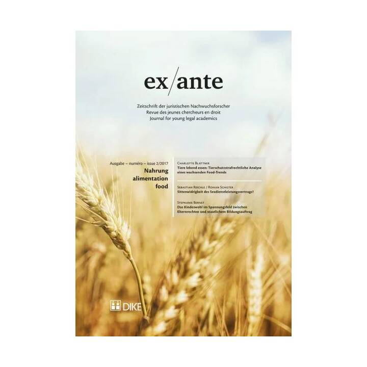 ex ante 02/2017 Nahrung