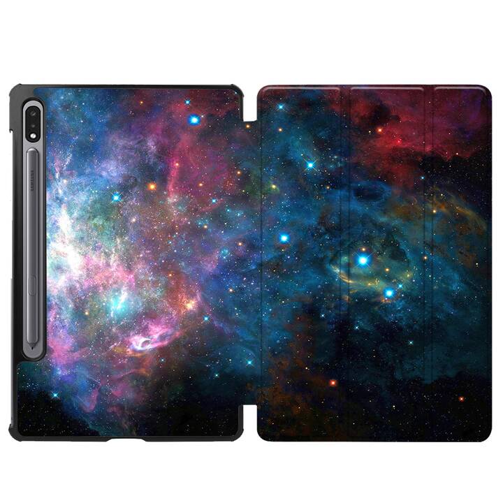 EG coque pour Samsung Galaxy Tab S8+ 12.4" (2022) - bleu - univers