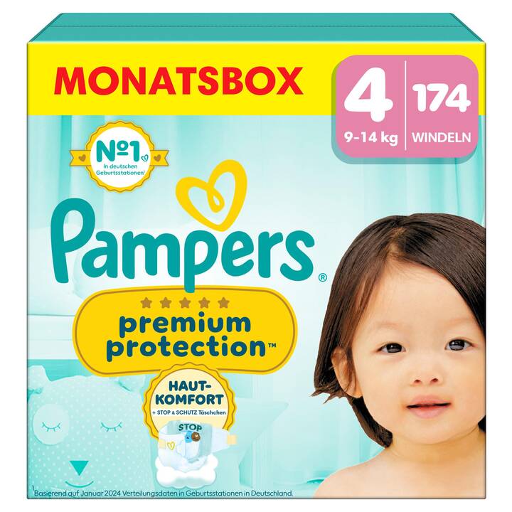 PAMPERS Premium Protection Maxi T. 4 (174 pièce)