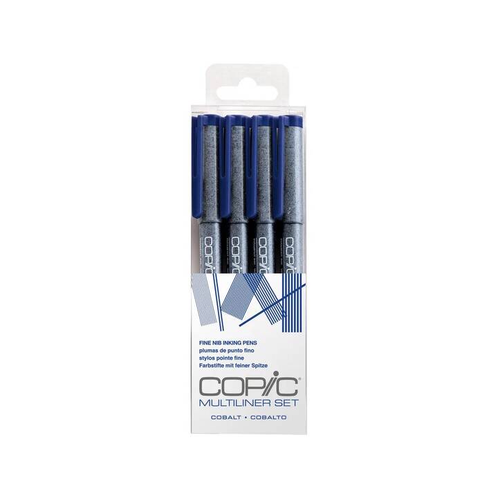 COPIC Fineliner (Kobaltblau, 4 Stück)