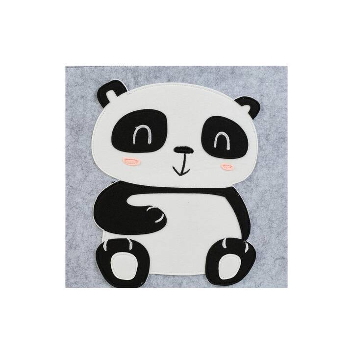 RELAXDAYS Contenitori portaoggetti Panda (34 cm x 32 cm x 33 cm)
