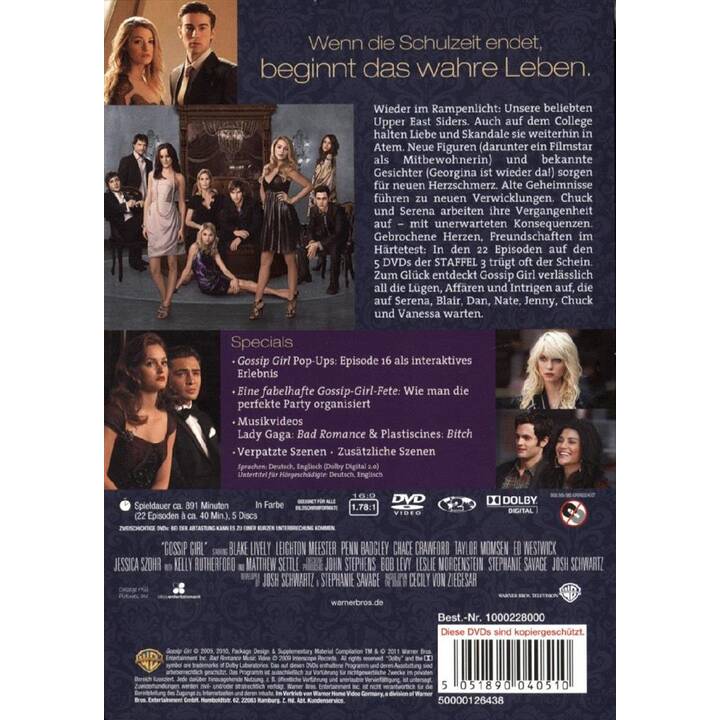 GOSSIP GIRL: SAISON 3 (version française) £17.81 - PicClick UK