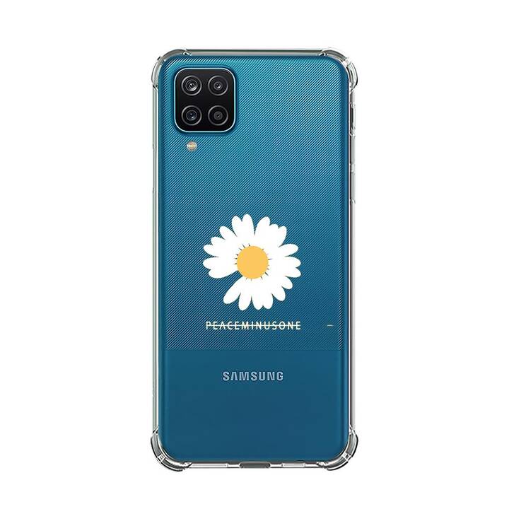 EG Backcover (Galaxy A22 4G, Fleurs, Transparent)