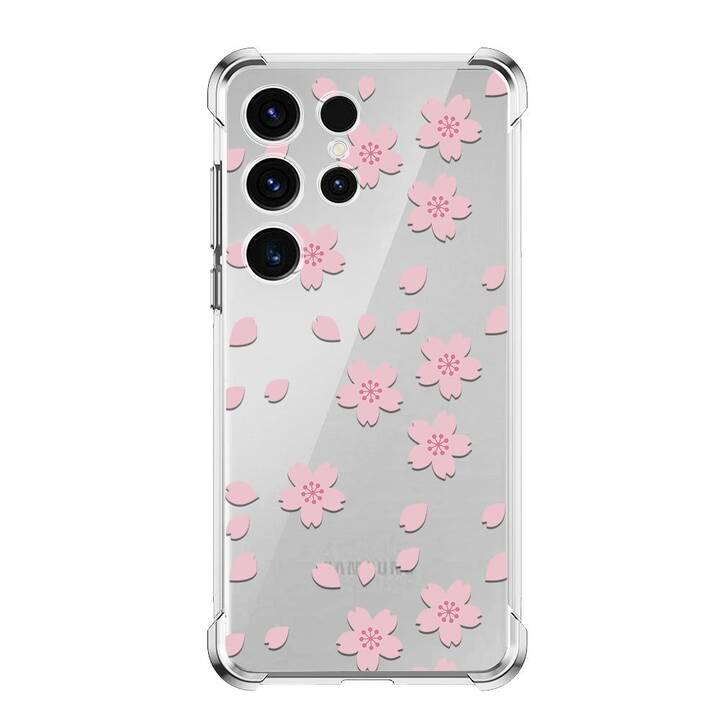 EG Backcover (Galaxy S23 Ultra, Fleurs, Transparent)