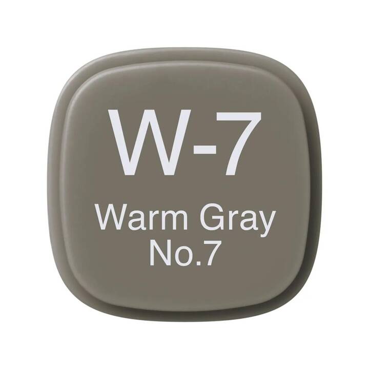 COPIC Grafikmarker W-7  Warm Grey No.7 (Grau, 1 Stück)
