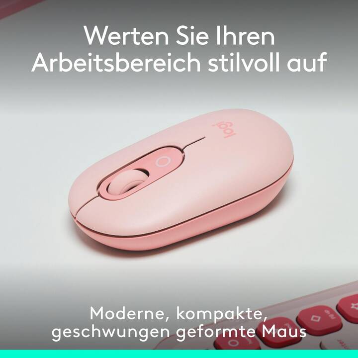 LOGITECH Pop Emoji Maus (Kabellos, Office)