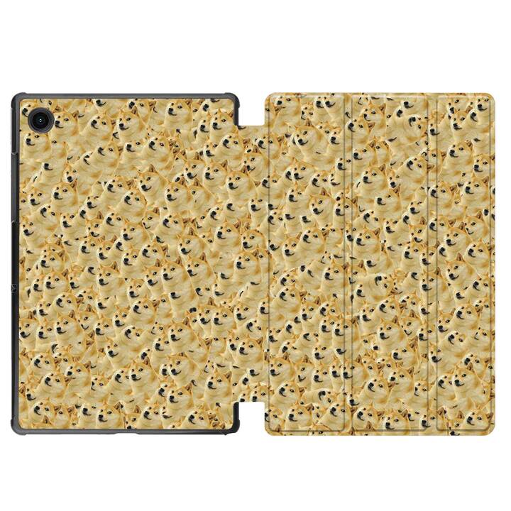 EG custodia per Samsung Galaxy Tab A8 10.5" (2021) - cani - marrone