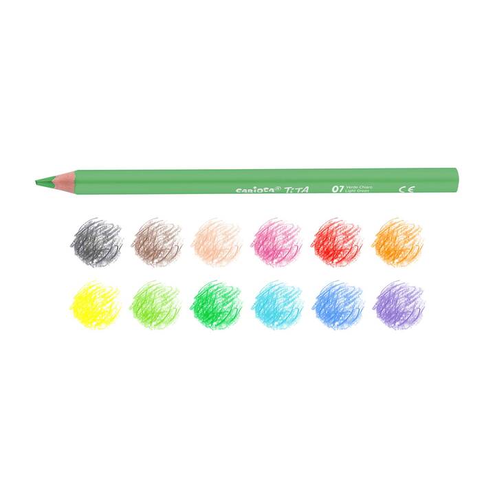 CARIOCA Crayons de couleur Tita Maxi (Multicolore, 12 pièce)