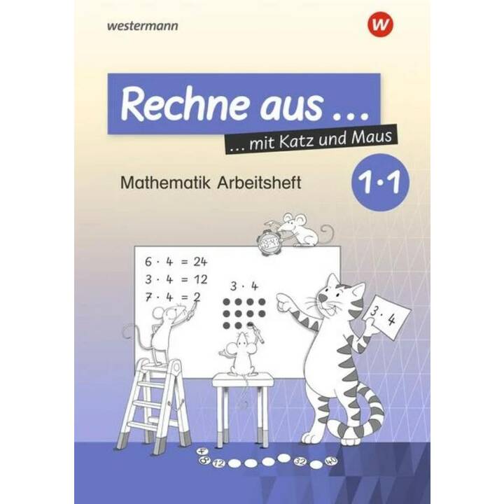 Rechne aus mit Katz und Maus. Rechne aus Einmaleins