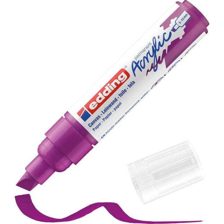 EDDING Marqueur acrylique 5000 (Mauve, 1 pièce)