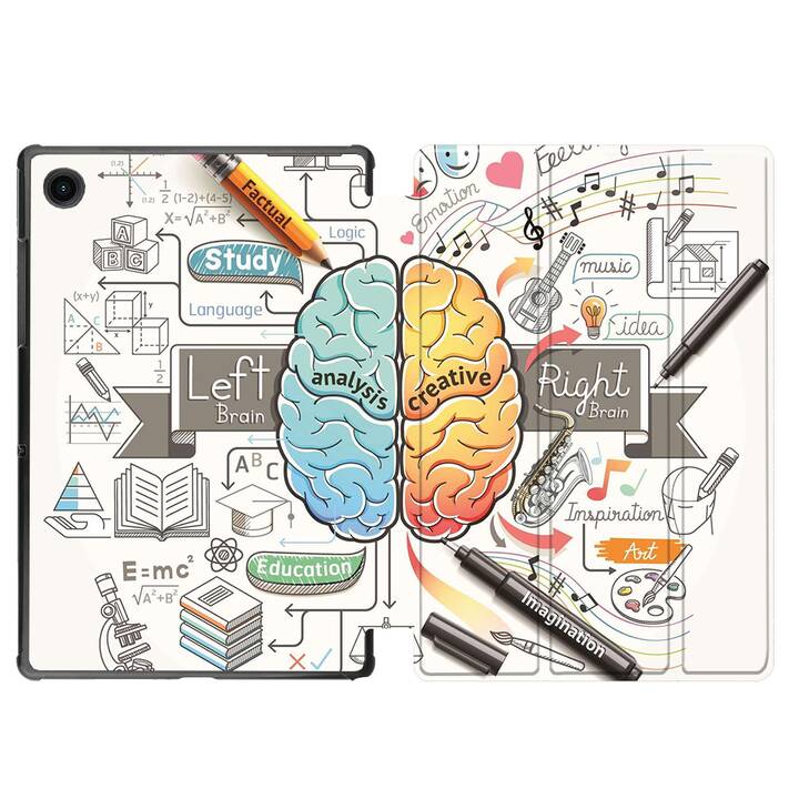 EG coque pour Samsung Galaxy Tab A8 10.5" (2021) - brainstorm - multicolore