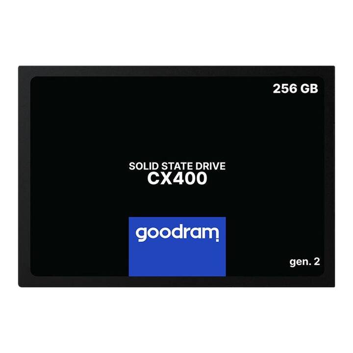 GOODRAM CX400 (SATA-III, 256 GB, Schwarz)