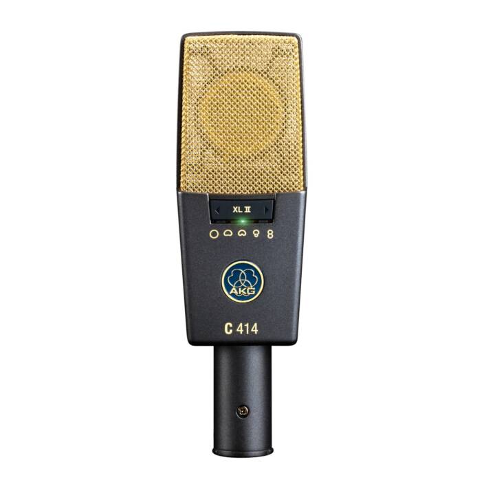 AKG C414 XLII Handmikrofon (Gold, Grau)