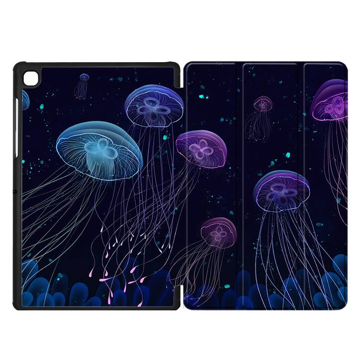 EG coque pour Samsung Galaxy Tab A7 Lite 8.7" (2021) - noir - méduse