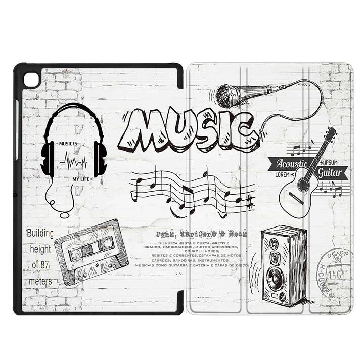 EG coque pour Samsung Galaxy Tab A7 Lite 8.7" (2021) - blanc - musique