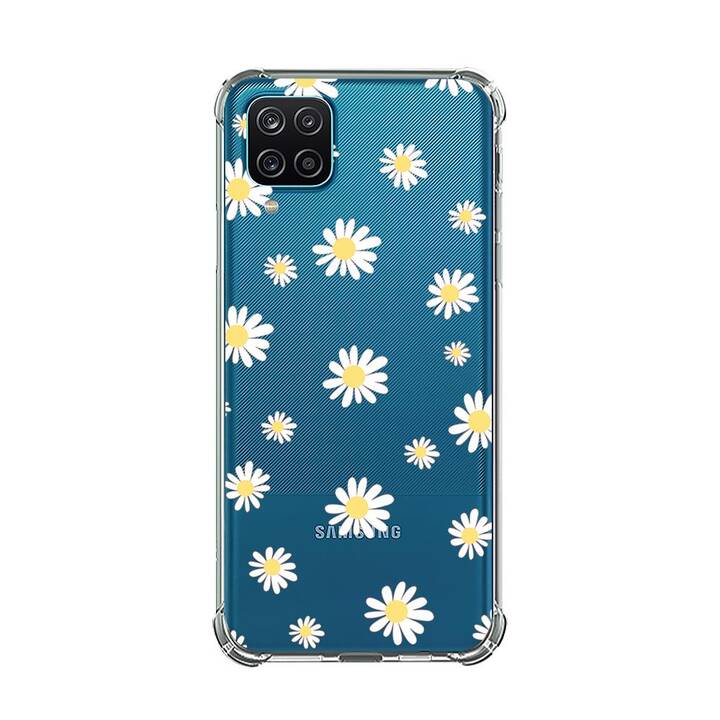 EG Backcover (Galaxy A22 4G, Fleurs, Transparent)