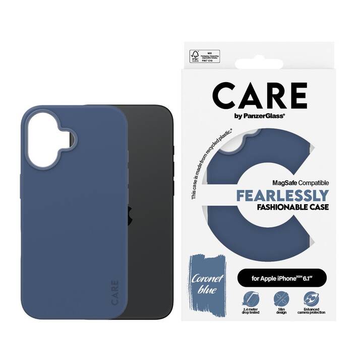 CARE Backcover MagSafe Fashion (iPhone 16, Blu)