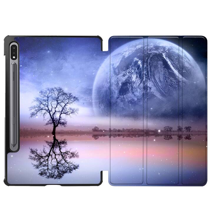 EG cover per Samsung Galaxy Tab S8+ 12.4" (2022) - blu - luna