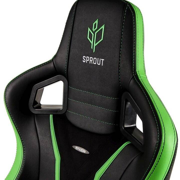 NOBLECHAIRS Gaming Chaise Epic Sprout Edition (Noir, Vert)
