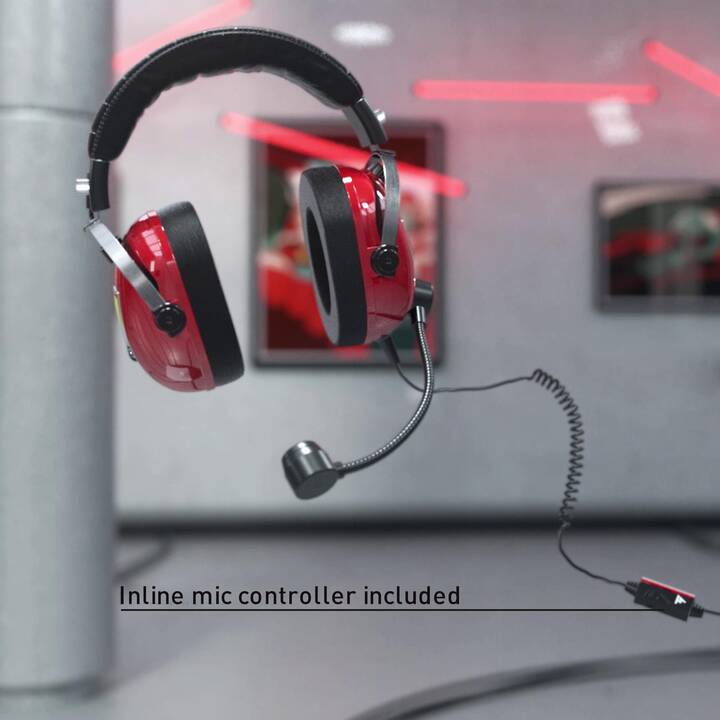 THRUSTMASTER Gaming Headset T.Racing Scuderia - Ferrari Edition (Over-Ear)
