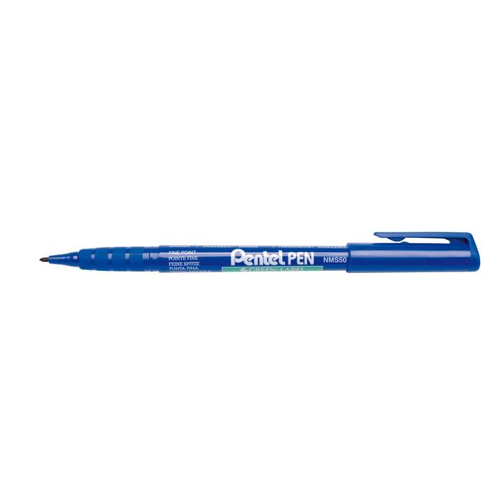 PENTEL Marqueur permanent Green Label (Bleu, 1 pièce)