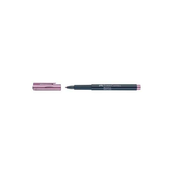 FABER-CASTELL Pennarello indelebile (Rosa, 1 pezzo)