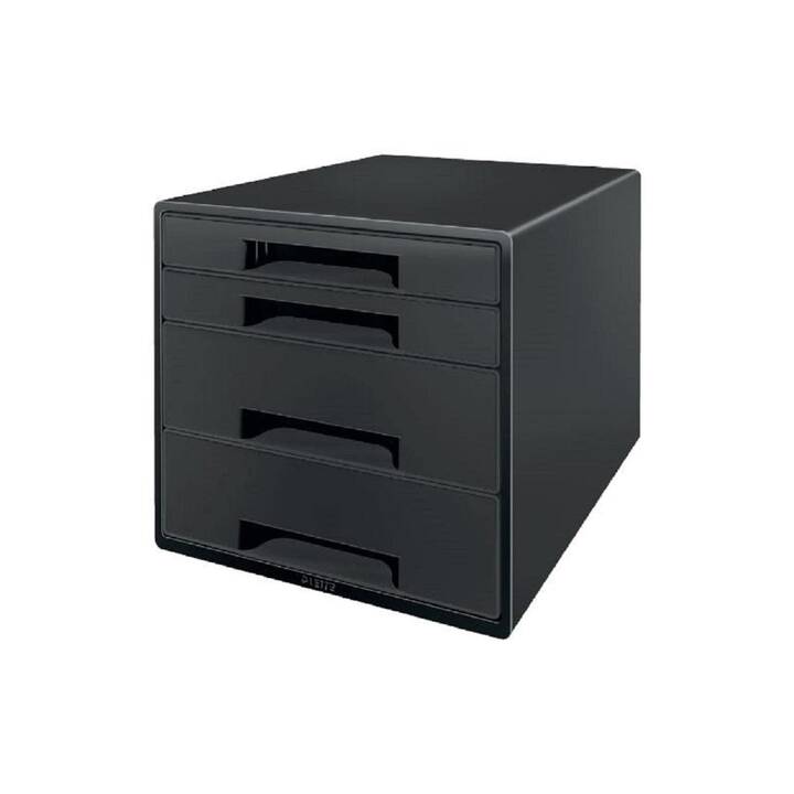 LEITZ Boite à tiroirs de bureau Recycle (28.7 cm  x 36.3 cm  x 27 cm, Noir)