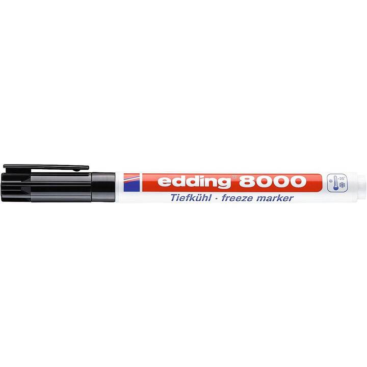 EDDING Permanent Marker 8000 (Schwarz, 1 Stück)