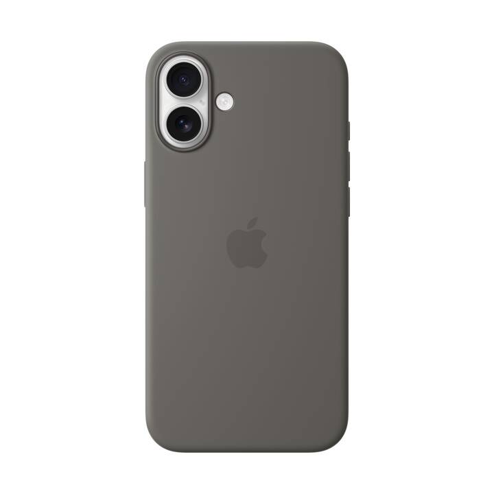 APPLE Backcover Silicone Case MagSafe (iPhone 16 Plus, Gris)