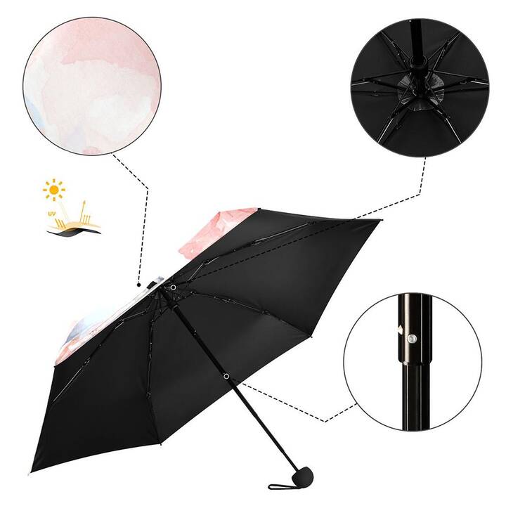 EG Parapluie de poche Fleurs (92 cm)