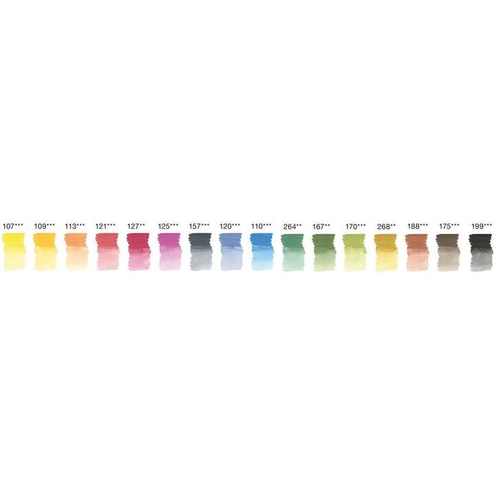 FABER-CASTELL Crayons de couleur aquarellables (Multicolore, 17 pièce)