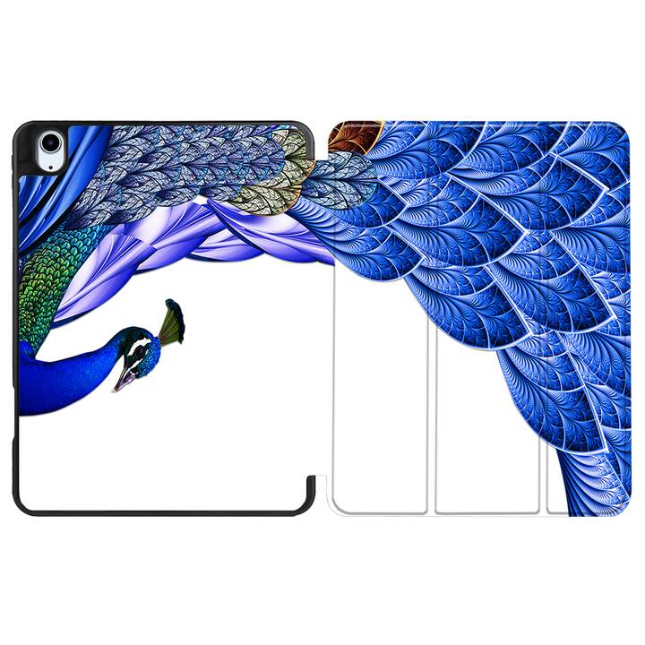 EG coque pour iPad Air 10.9" (2022) 5e génération - bleu - plume