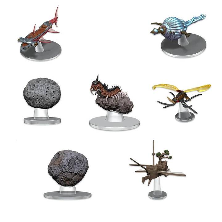 WIZ Set di miniature Spelljammer - Asteroid Encounters (D&D Icons of the Realms, 7 Parti)