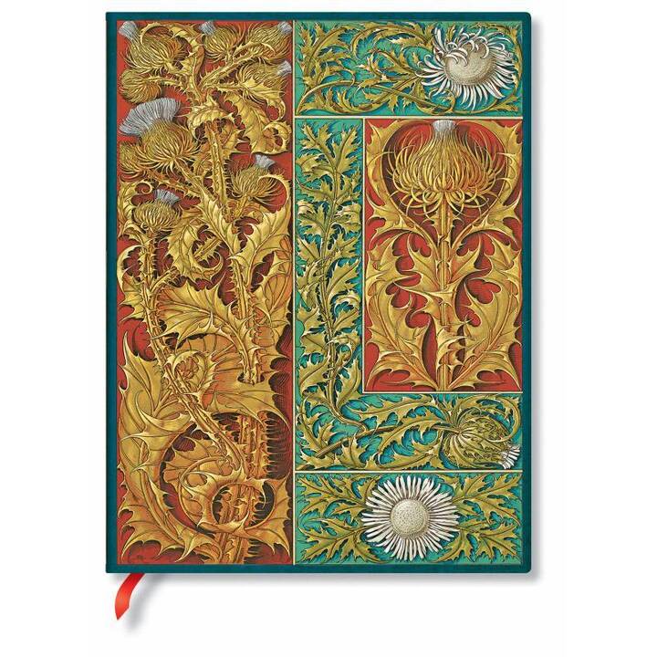 PAPERBLANKS Notizbuch Wild Thistle (18 cm x 23 cm, Liniert)