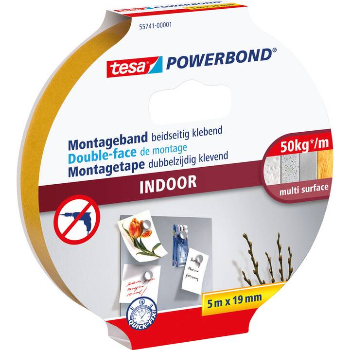 TESA Montageband Powerbond (19 mm x 5 m, 1 Stück)