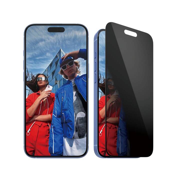 PANZERGLASS Verre de protection d'écran Ultra Wide Fit Privacy (iPhone 16 Plus, 1 pièce)