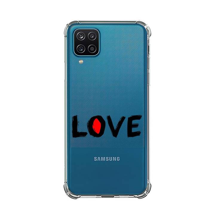 EG Backcover (Galaxy A12, Amour, Transparent)