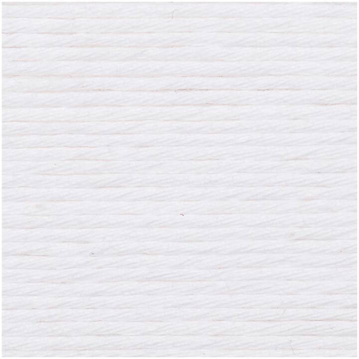 RICO DESIGN Laine Creative Cotton Aran (50 g, Blanc)