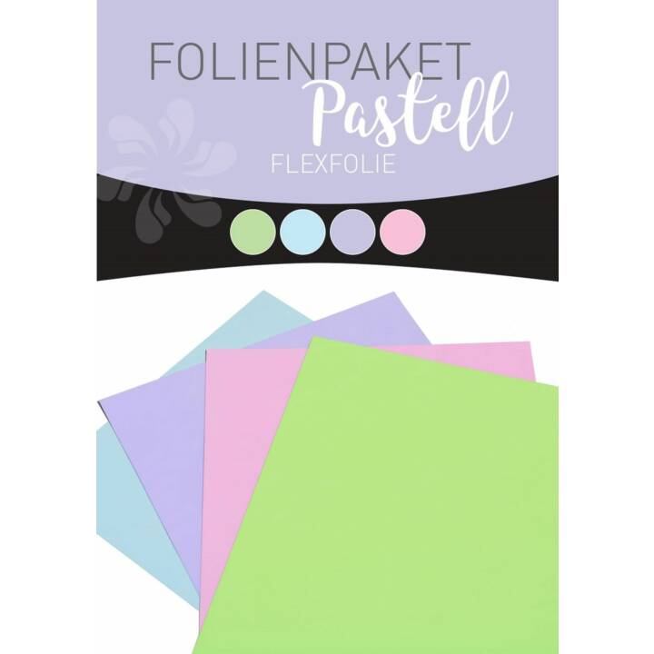 STAHLS Pelicolle adesive (30 cm x 25 cm, Viola, Verde chiaro, Blu chiaro, Porpora, Verde, Blu, Rosa)